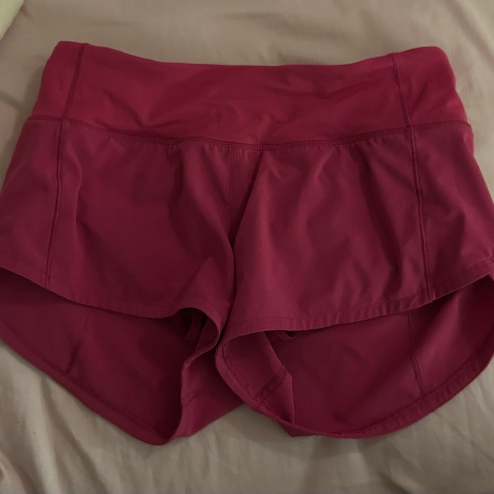 lululemon pink shorts never worn